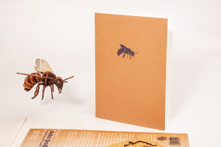 Biene – 3D Deko Grußkarte