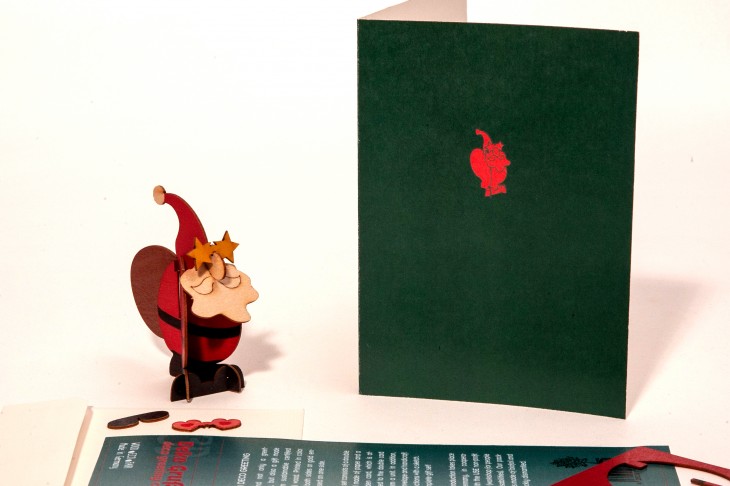 Weihnachtsmann – 3D Deko Grußkarte