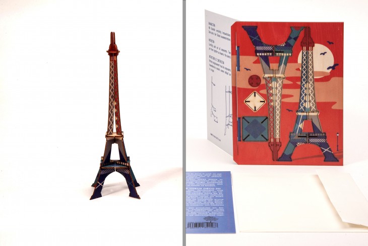 Eifel tower - 3D Deco greating card