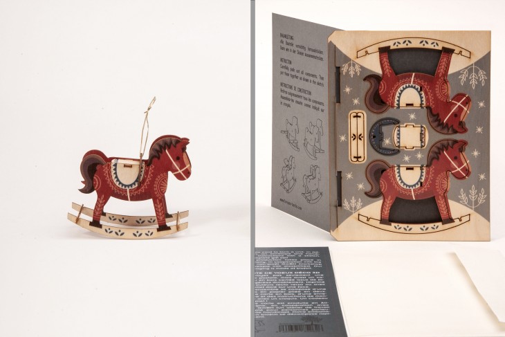 Rocking horse - 3D Deco Greeting Card