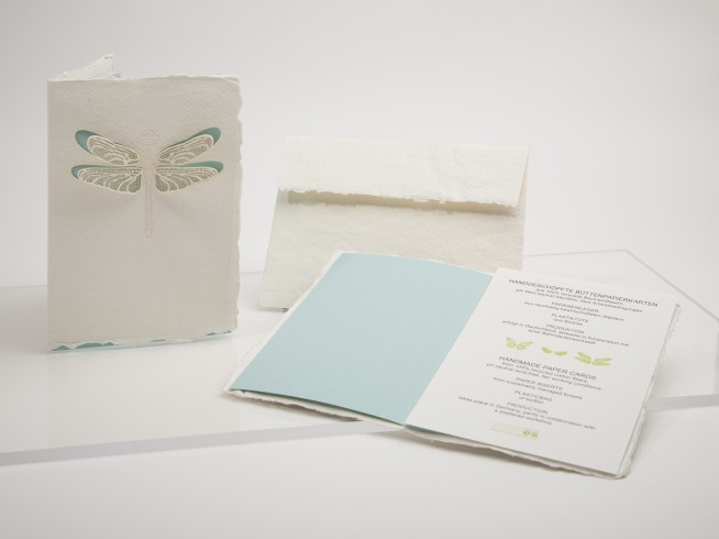 Dragonfly - Handmade Paper Card