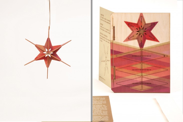 Star read - 3D Deco greating card