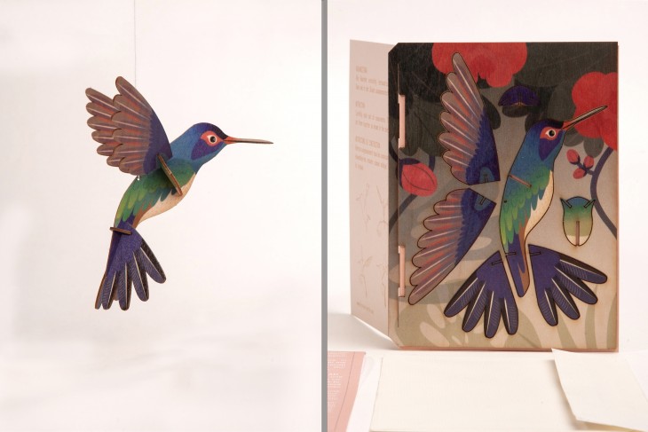 Kolibri – 3D Deko Grußkarte