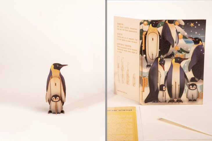 Penguin - 3D Deco greating card
