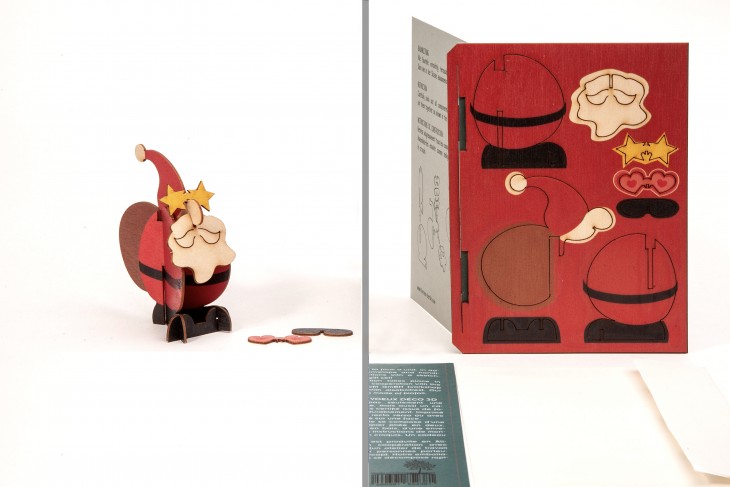 Santa Clause - 3D Deco greating card